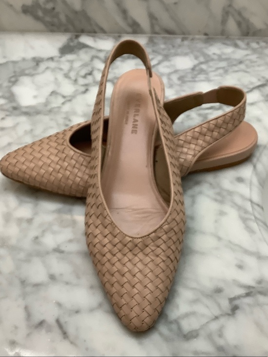 Everlane Shoes - EVERLANE Woven Pointed Slingback Flats in Nude